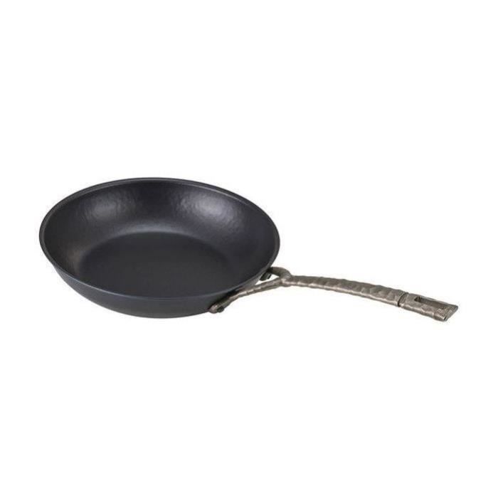 BEKA CLASSIC Poêle 20 cm - En acier émaillé - Poignée acacia Mandala - Maison