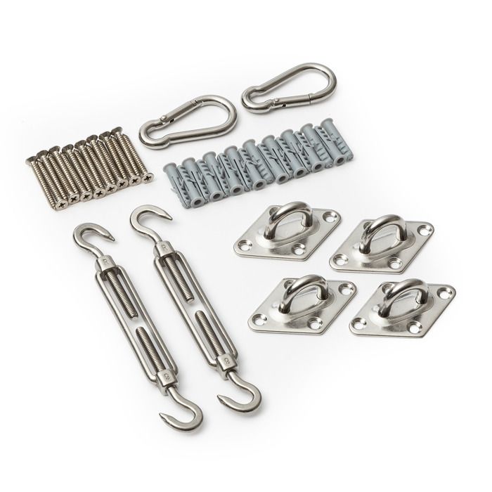 Kit Câble Acier Inoxydable 5m - Système De Tension Rideau & Décoration, Charge Max 25kg, 6 Clips Métal, Parfait Pour Rideaux, Lumières, Photos, Jardin