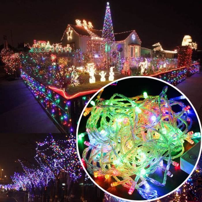 100M 800LED Guirlande lumineuse d'extérieur et d'intérieur Chaîne de