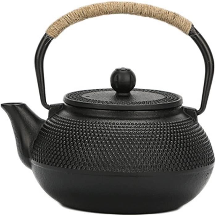 Théière En Fonte Verte 1 Litre Avec Infuseur En Acier Inoxydable - Pour Thé En Vrac - Rétention De Chaleur Optimale - 9