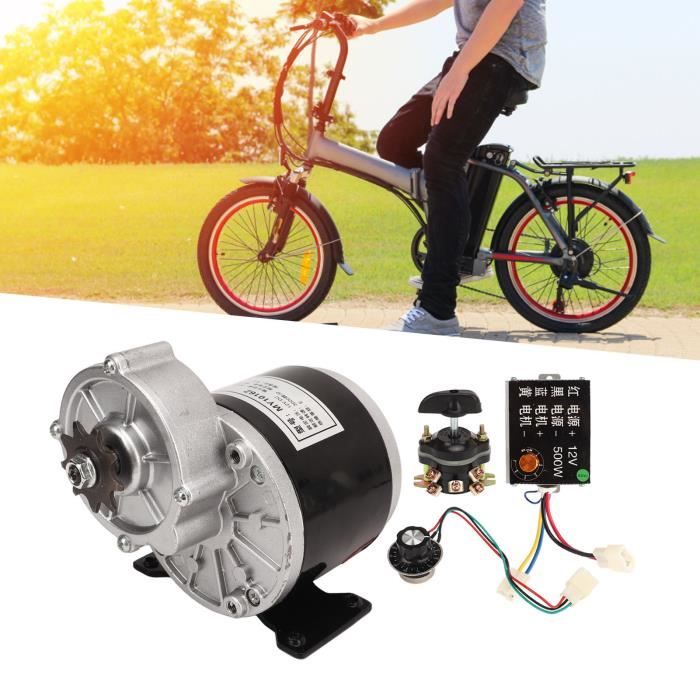 Moteur DC 12V 250W Avec Réducteur - Parfait Pour Scooter électrique, Vélo, Mini-moto - Pignon 9 Dents