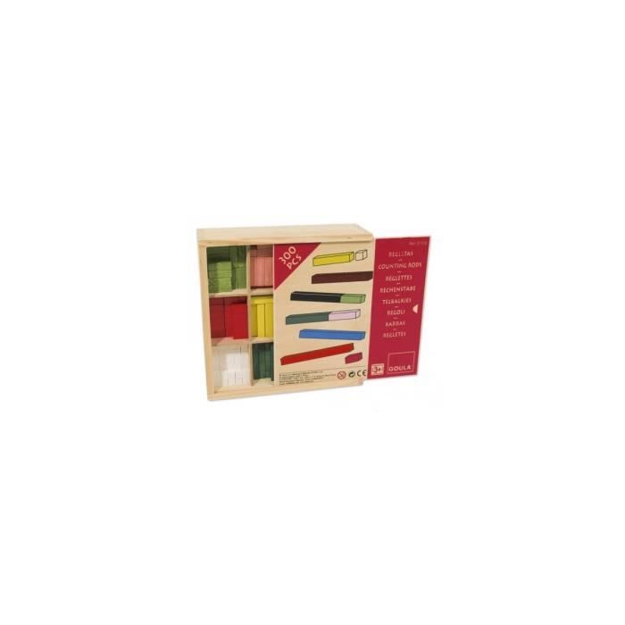WISSNER® aktiv lernen - Cube SOMA, 7 éléments colorés, en boîte biodégradable - RE-Wood