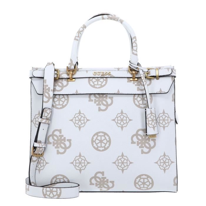Sac à épaule - GUESS - Eco Erica Elite Tote Bag - Marron clair - 100% polyuréthane - Zippée brun clair,marron - Bagagerie - Maroquinerie