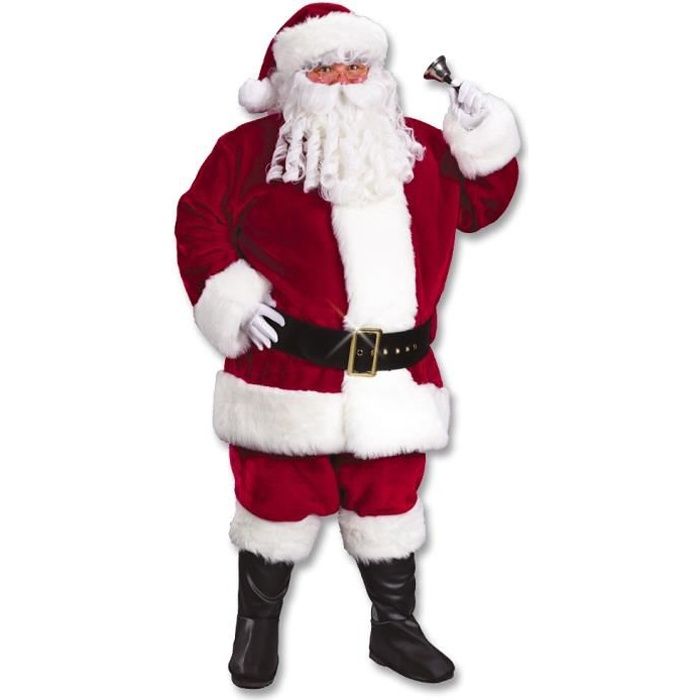 Père Noël Costume de luxe bordeaux XL Cdiscount