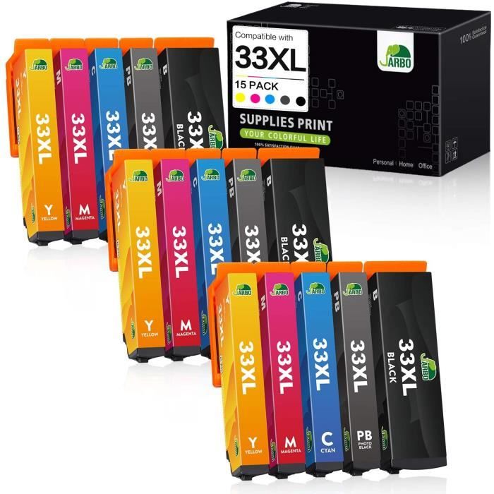Cartouche Encre Epson 33xl Compatible Pour Epson Expression Premium XP cartouche-encre-epson-33xl-compatible-pour-epson-expression-premium-xp
