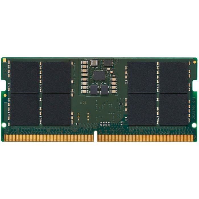 Module mémoire - Kingston - Kingston ValueRAM - DDR5 - 16 Go - SO DIMM 262 broches - 5600 MHz Module mémoire - Kingston - Kingston ValueRAM - DDR5 - 16 Go - SO DIMM 262 broches - 5600 MHz