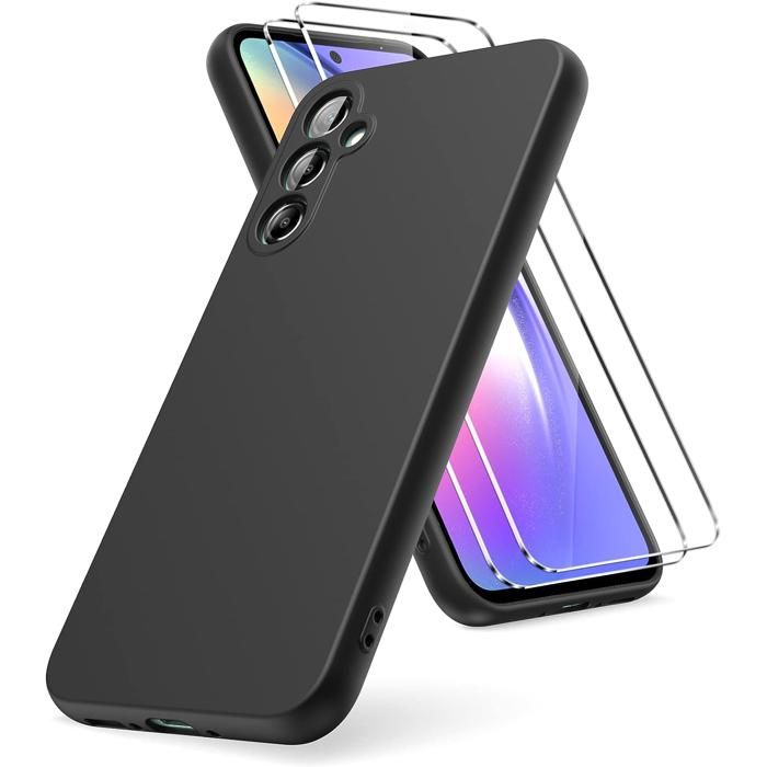 Pack Little Boutik Pour Poco X5 Pro 5G : Coque Silicone Transparente + 2 Verres Trempés