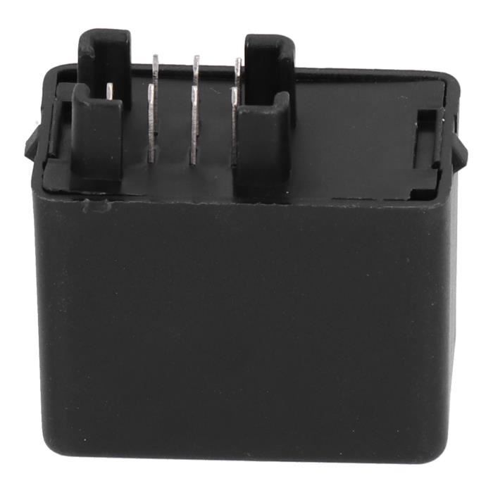 Moto 2 Broches Vitesse Réglable Relais Clignotant LED 12V - Pwshymi - Noir - Plastique - Env. 3