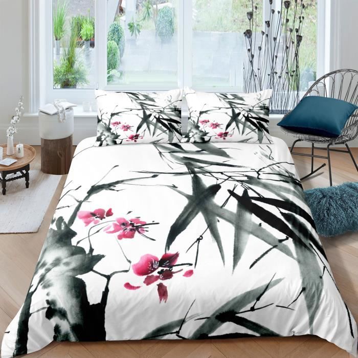 Promo La Housse De Couette 200 X 200 Cm + 2 Taies D'oreillers 63 X 63 Cm Sakura Influx83730