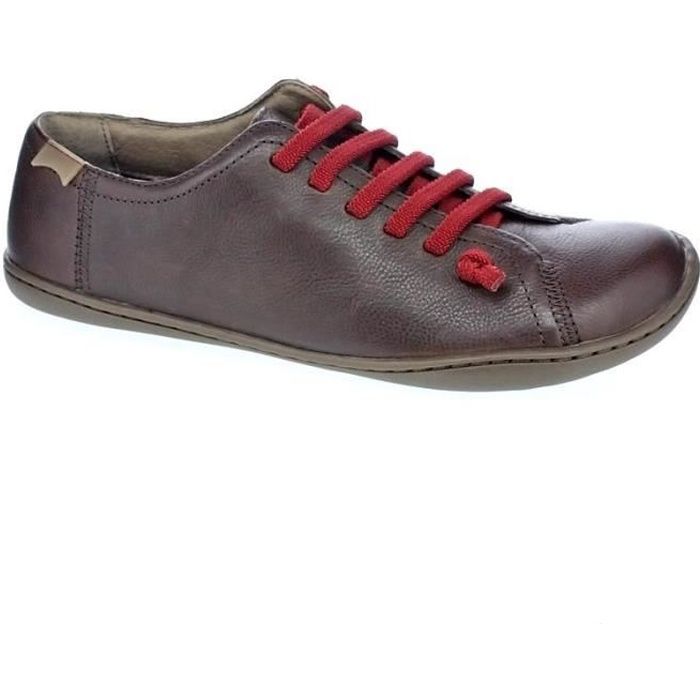 Ballerines CAMPER Right - Femme - Cuir - Marron - Lacets