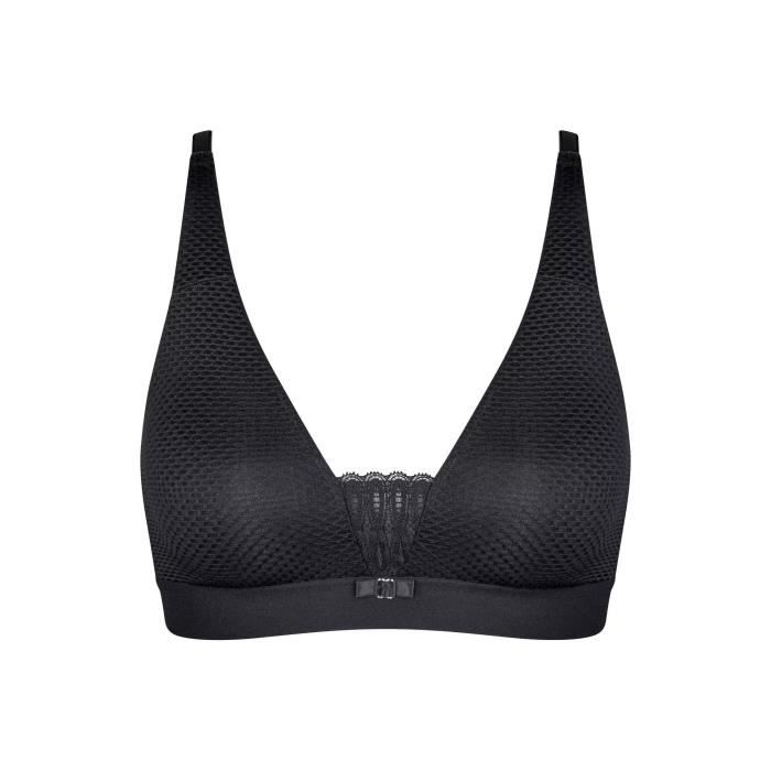 Soutien-gorge Triumph Rendez-Vous Spotlight - Dentelle Noire, Style Plongeant - Taille FR80/85/90 (E)