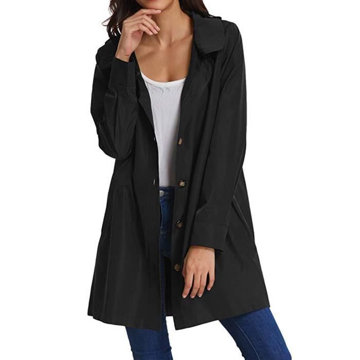Femme Automne Long Bouton Manches A Capuchon Ouvert Manteau Veste Point Cardigan Noir Noir Achat Vente Gilet Cardigan Soldes Sur Cdiscount Des Le 20 Janvier Cdiscount