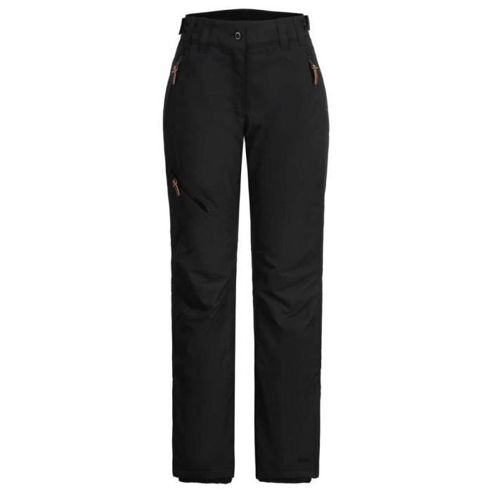 Pantalon de ski ICEPEAK Curlew pour femme - Noir - Imperméable - Respirant