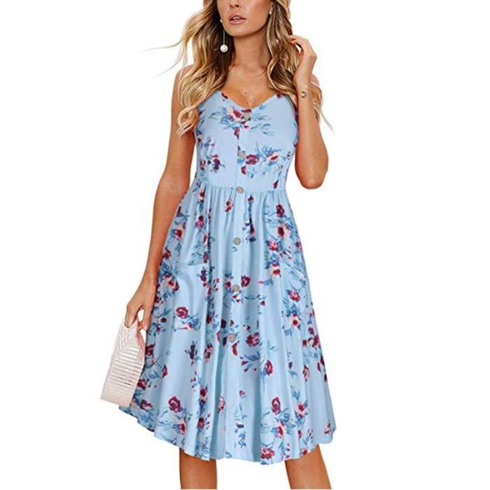 Robe Femmes Swing Vintage 50 Ans Femme Au Foyer Soiree Casual Robe