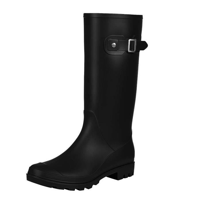 Bottes De Pluie Courtes Femme - Imperméables, Sans Lacets, Talon 3 Cm - Pour Jardin, Pluie, Travail Extérieur - Taille Au Choix