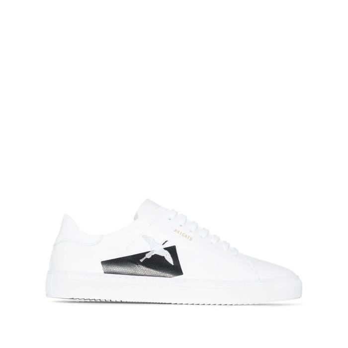 AXEL ARIGATO HOMME 28482WHITEBLACK BLANC CUIR BASKETS Blanc - Cdiscount  Chaussures