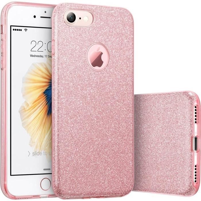 coque iphone 7 rose pale