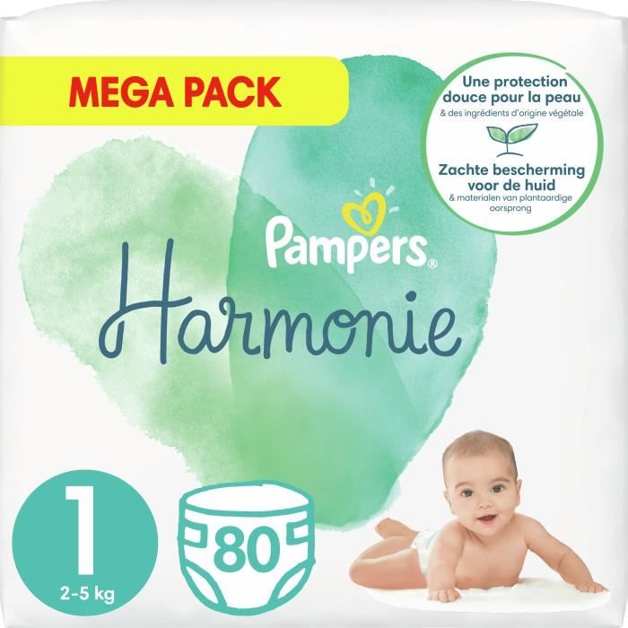 Pampers Harmonie Taille 1 80 Couches Cdiscount Puericulture Eveil Bebe