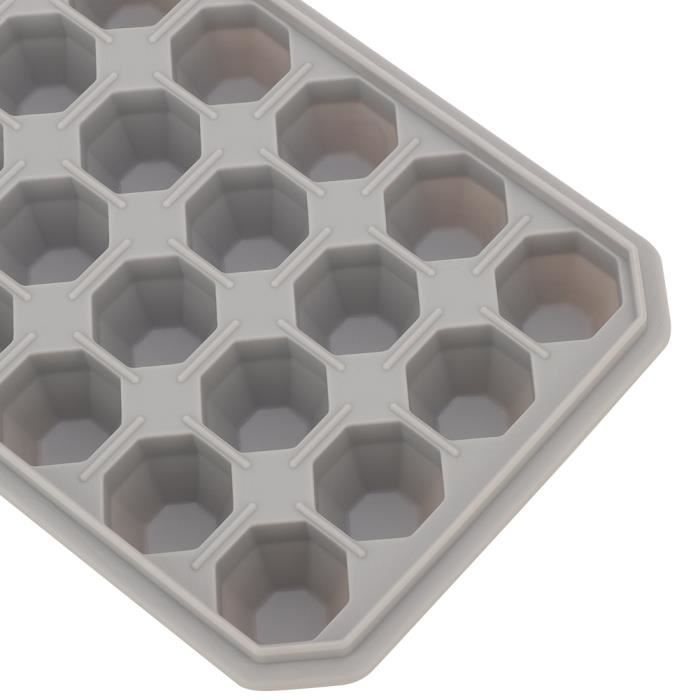 Plateaux De Glaçons Silicone Flexible Avec Couvercle 8 Cubes Pour