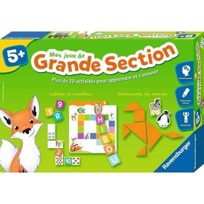 Mes jeux de grande section - Coffret complet éducatif - 20 activités programme 3e année maternelle -
