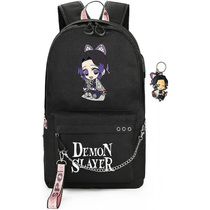 Roffatide Demon Slayer Rucksack - Kamado Tanjirou & Nezuko Print, 30.5x13x43 Cm, Für Laptop Bis 15.6 Zoll