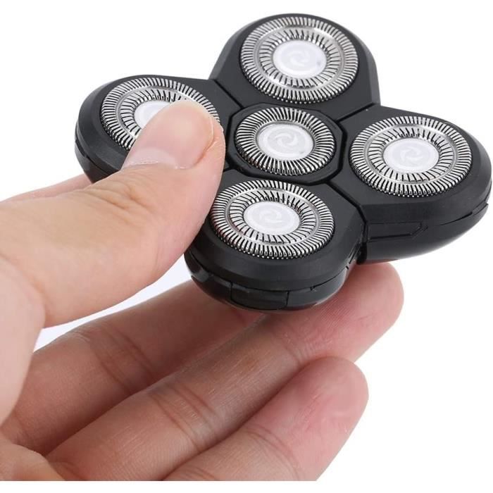 Tête De Remplacement 6 Lames Pour Rasoir électrique Homme – JES – Idéale Pour Barbe Et Cheveux