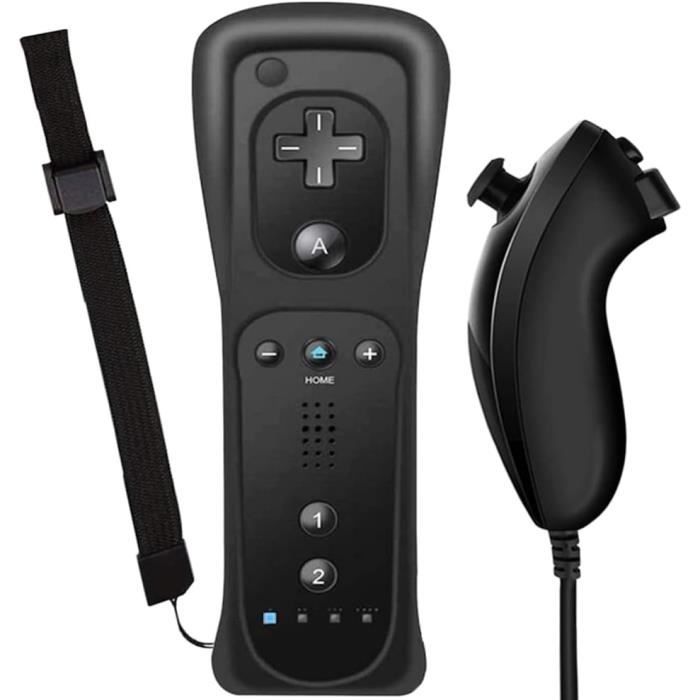 Manette de jeu sans fil 2 en 1 pour WII Motion Plus, Joystick