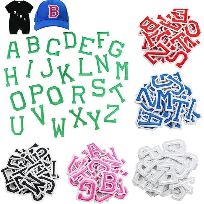 26 Patches Lettre Alphabet - Broderie à Coudre - Tissu