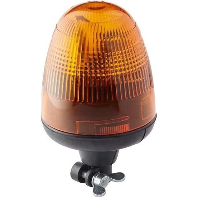 Gyrophare Halogène HELLA KL Junior - 12V Ambre - Fixation Magnétique - Câble 3500mm - DIN ISO 4165