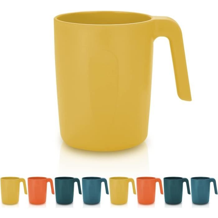 APS 67552 Set To Go Lot de 2 gobelets réutilisables 2 couvercles 400 ml Polypropylène Moka