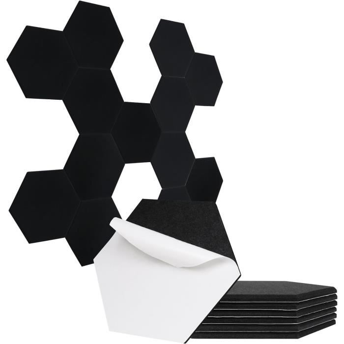 SK Studio Panneaux Acoustiques Hexagonal, 12 pièces Mousse Acoustique haute densité Panneaux Insonorisés pour la Décoration Mur/Plafond et le Traitement Acoustique, 30x25x0.9cm Gris SK Studio Panneaux Acoustiques Hexagonal, 12 pièces Mousse Acoustique haute densité Panneaux Insonorisés pour la Décoration Mur/Plafond et le Traitement Acoustique, 30x25x0.9cm Gris