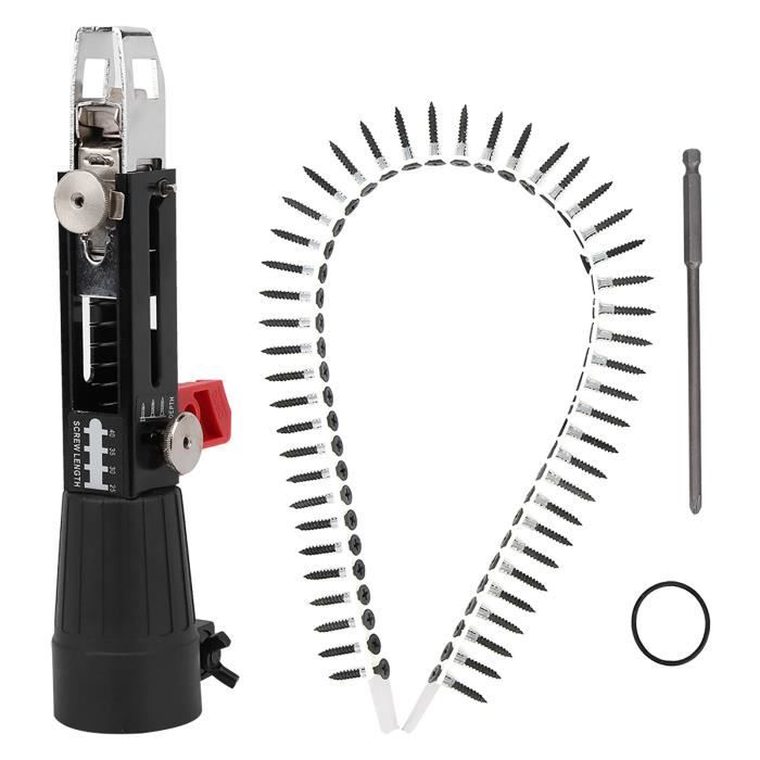 SURENHAP Pistolet à vis adaptateur Pistolet à clous à chaîne automatique Perceuse électrique Équipement de serrage outillage colle