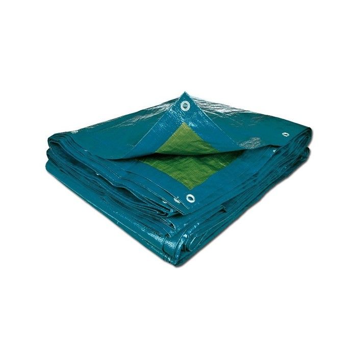 Bâche De Jardin Marron 2x3m - Polyéthylène 140g/m² Anti-UV - Œillets Tous Les 50cm - Protection Bois, Matériel