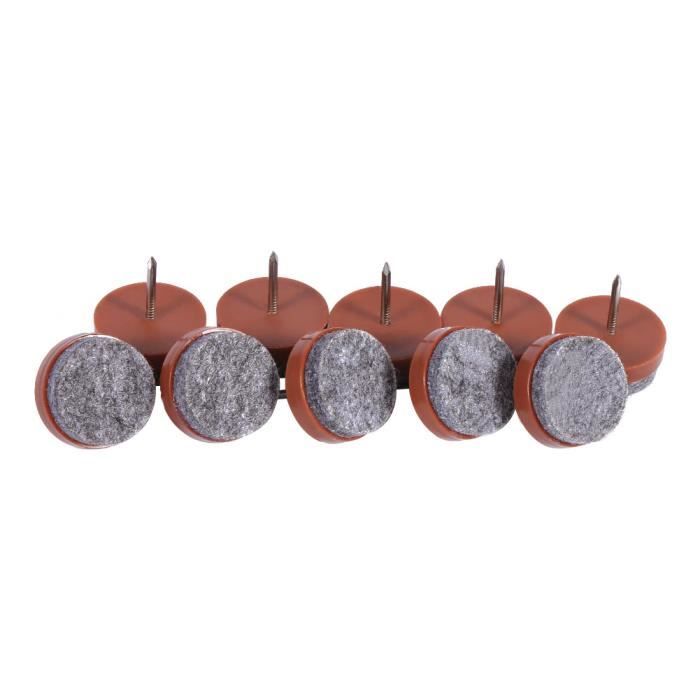 Lot De 10 Patins Feutre à Clouer Uxcell - Diamètre 14mm - Protection Meubles