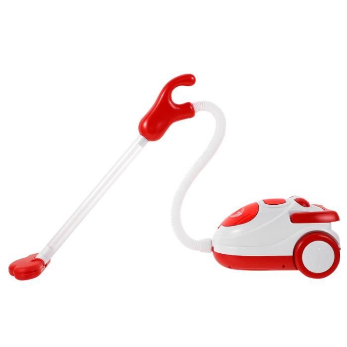 Mini Vadrouille Enfant Démonter - Jouet Ménage Imitation Rétractable 56-80 Cm, Tête Microfibre, Cadeau 3+ Ans Rose/Orange