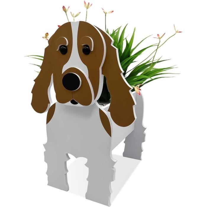 Pot De Fleur De Teckel En Résine Pour Plantes Succulentes, Jardinière De Chien Mignon, Esthétique Pour Jardin, Décor Intérieur Et Extérieur