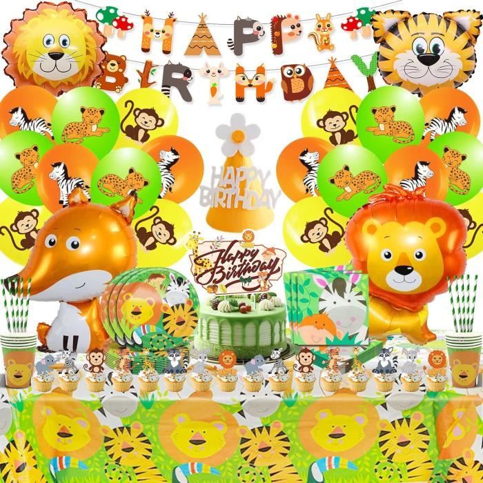 Kit 100 Pièces Décoration Anniversaire Enfant - Ballons, Vaisselle, Nappe, Cupcake Toppers - Tout Inclus ! - 9