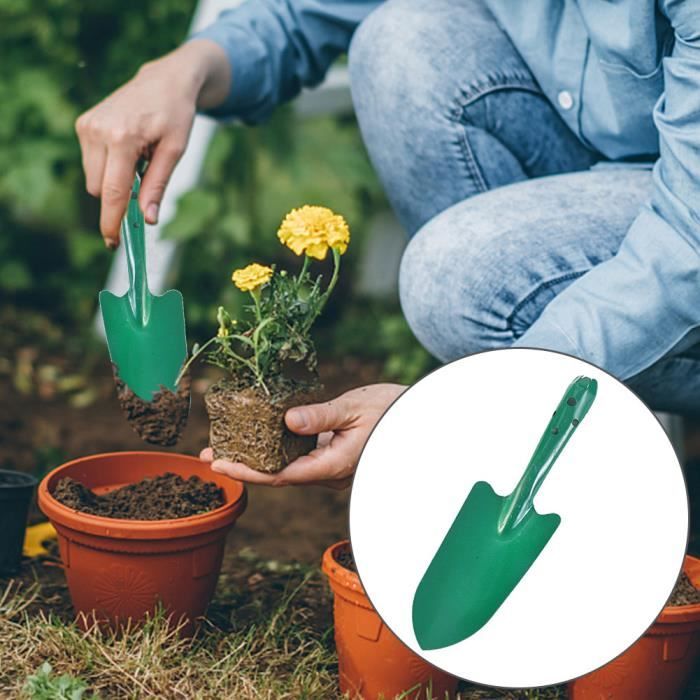 Pelle De Jardin Multi-Fonctions BIlinli En Plastique - Outil De Plantation Et Culture Robuste Vert