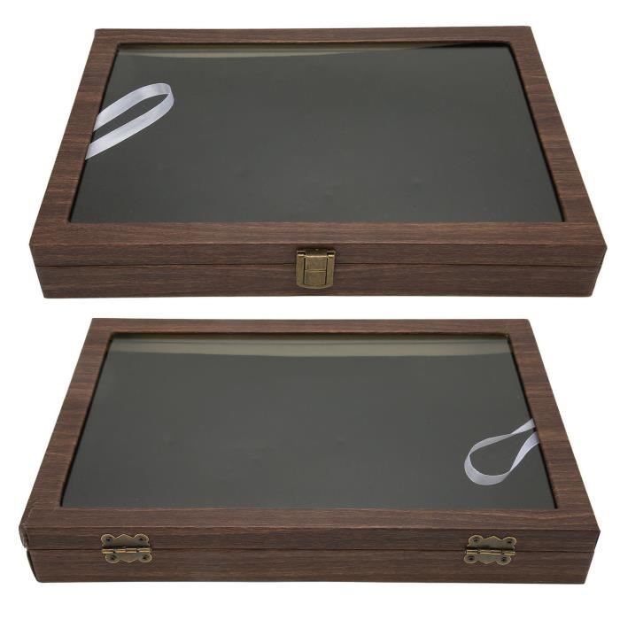 Akozon Vitrine à épingles, Boîte pour Collection d'insignes de