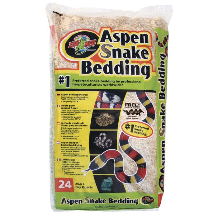Substrat naturel de peuplier pour serpents