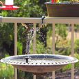 Fontaine solaire, 35-65 cm / 13.8-25.6in hauteur de pulvérisation d'eau 200L / h pompe de fontaine d'eau, pour bain d'oiseaux-1