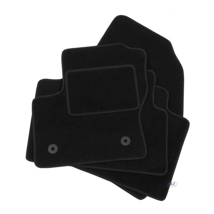 Tapis de sol - Citroën - C4 - Velours noir - 4 pièces - Ajustement précis - Auto