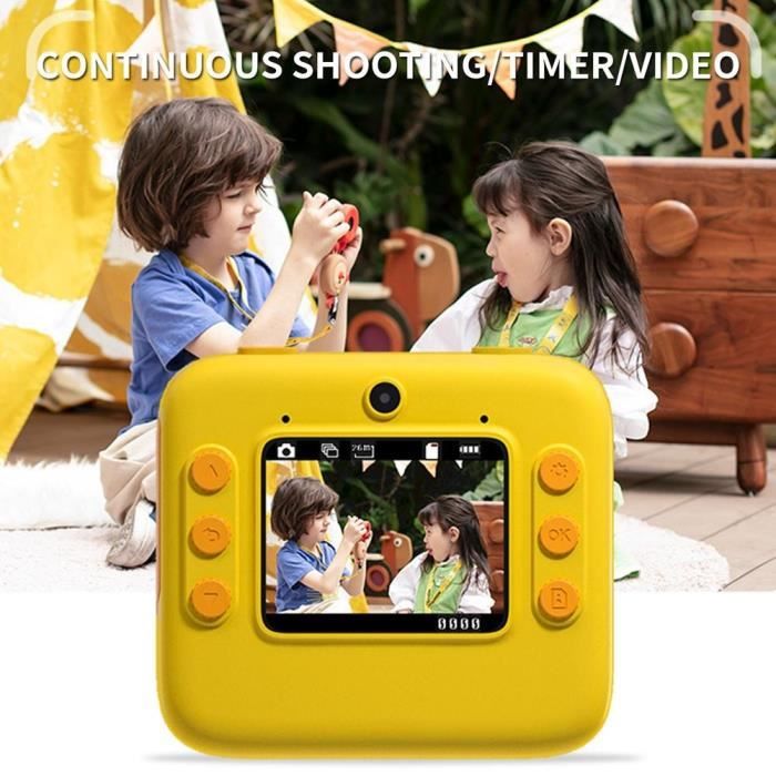 Appareil Photo Instantané pour Enfants 1080P Écran 2 Pouces, 26 MP