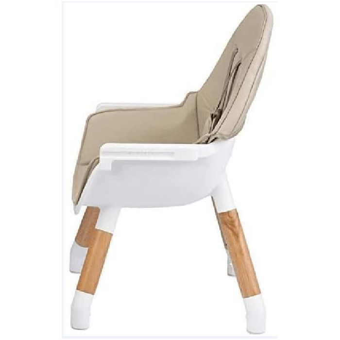Chaise Haute Bébé 4 En 1 Pliable - Siège Réglable En Hauteur, Plateau Amovible, Ceinture De Sécurité