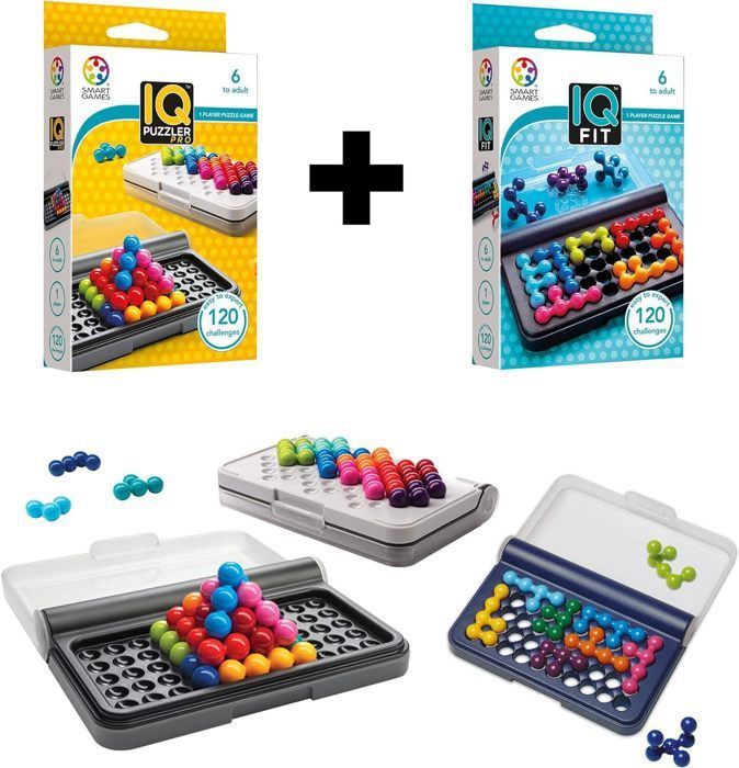 IQ Puzzler Pro – 120 Desafíos En 3D, Juego De Lógica Para Viajar Y Relajarse