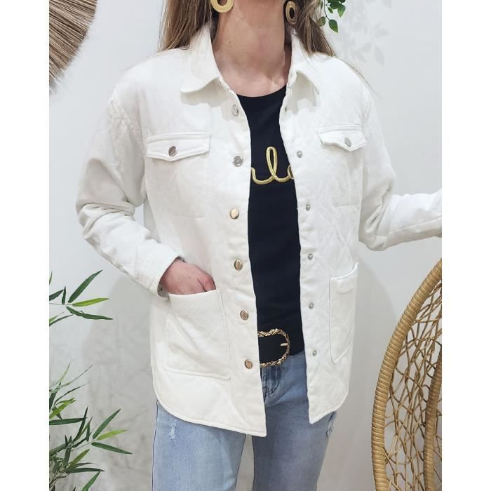 Veste matelassée shop blanche femme