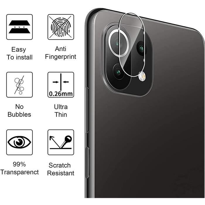 Protection Caméra pour Xiaomi Redmi 13C [Lot de 2] Verre Trempé Appareil  Photo Arrière Film Protection Phonillico®