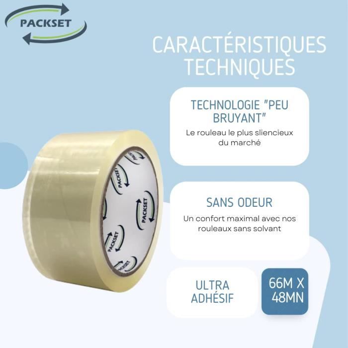 lot-de-12-rouleaux-transparent-de-ruban-adh-sif-d-emballage-silencieux