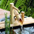 Kit De Fontaine en Bambou avec Pompe, Caractéristiques De l'eau en Bambou pour Le Jardin, Fontaine Japonaise Intérieure Extéri[231]-2
