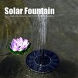 Fontaine solaire, 35-65 cm / 13.8-25.6in hauteur de pulvérisation d'eau 200L / h pompe de fontaine d'eau, pour bain d'oiseaux-2